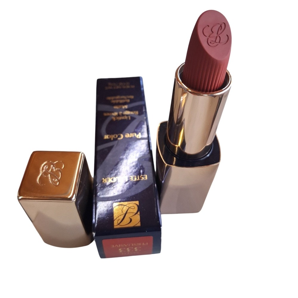Estée Lauder Pure Color Womens 333 Persuasive Long-Wearing Matte Lipstick Plumps